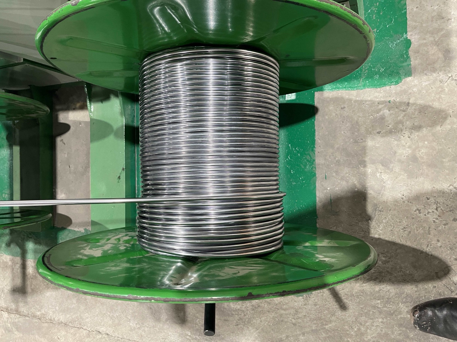 Lead alloy wire on spool