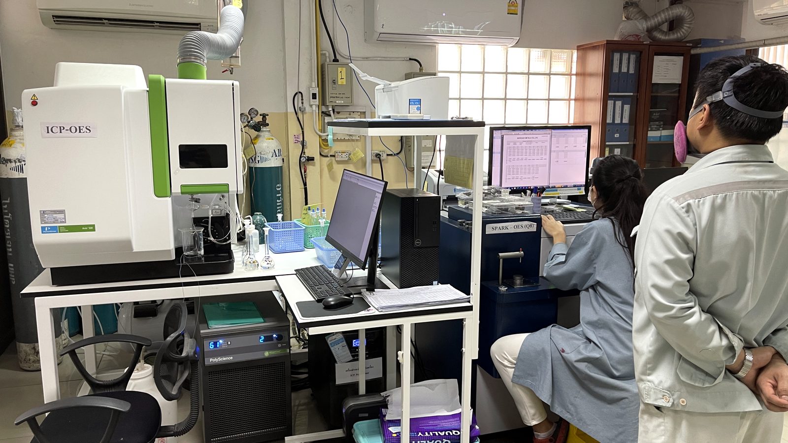 ICP-OES analysis in the Bergsoe laboratory